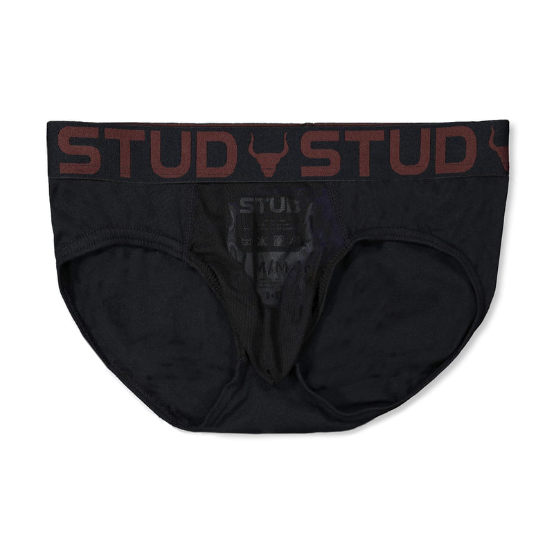 Stud Briefs (Boxer Style) Varicocele and Fertility Underwear, Black